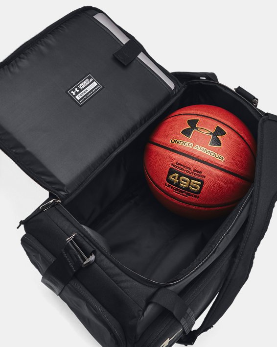 UA Contain Duo Small Backpack Duffle in Black image number 3
